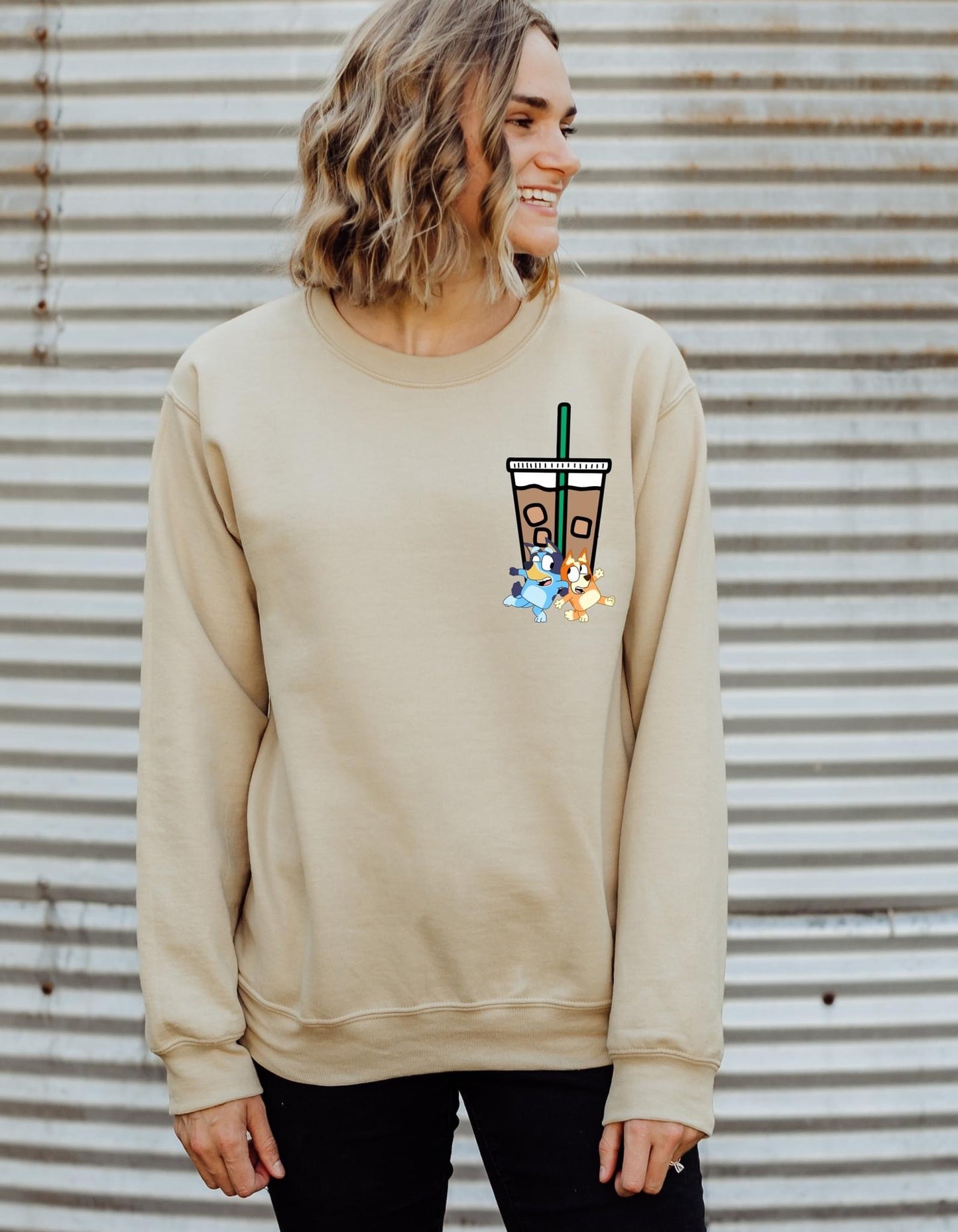 Running On Blue & Iced Coffee (adult) Tee
