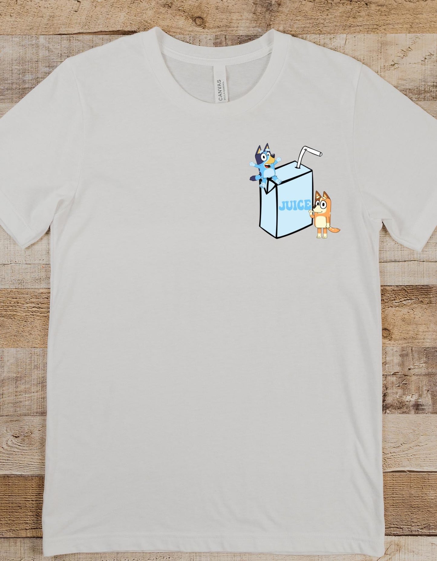 Running on Blue & a Juicebox Pocket Tee