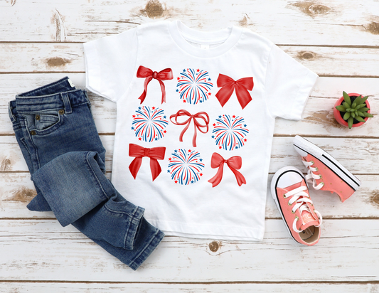 Fireworks & Bows Kids Tee