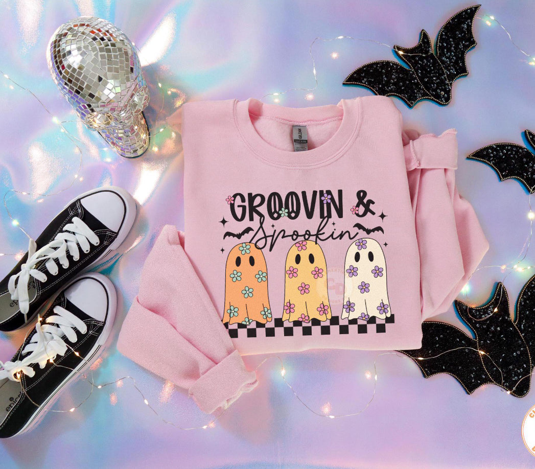 Groovin’ And Spookin’ Adult Tee