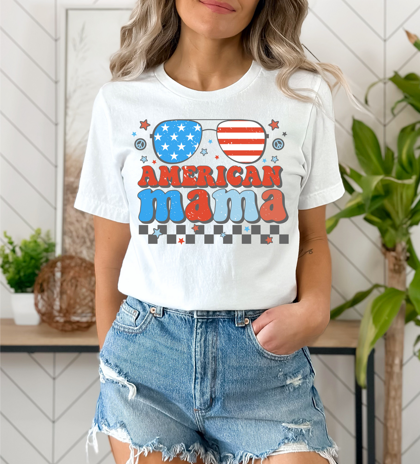 American Mama Sunnies (adult) Tee