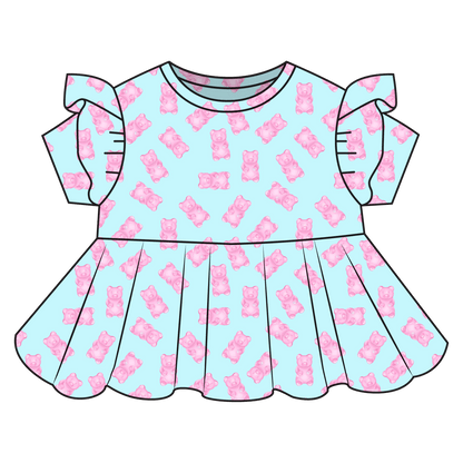 Addison Bamboo Peplum + Bummie Set