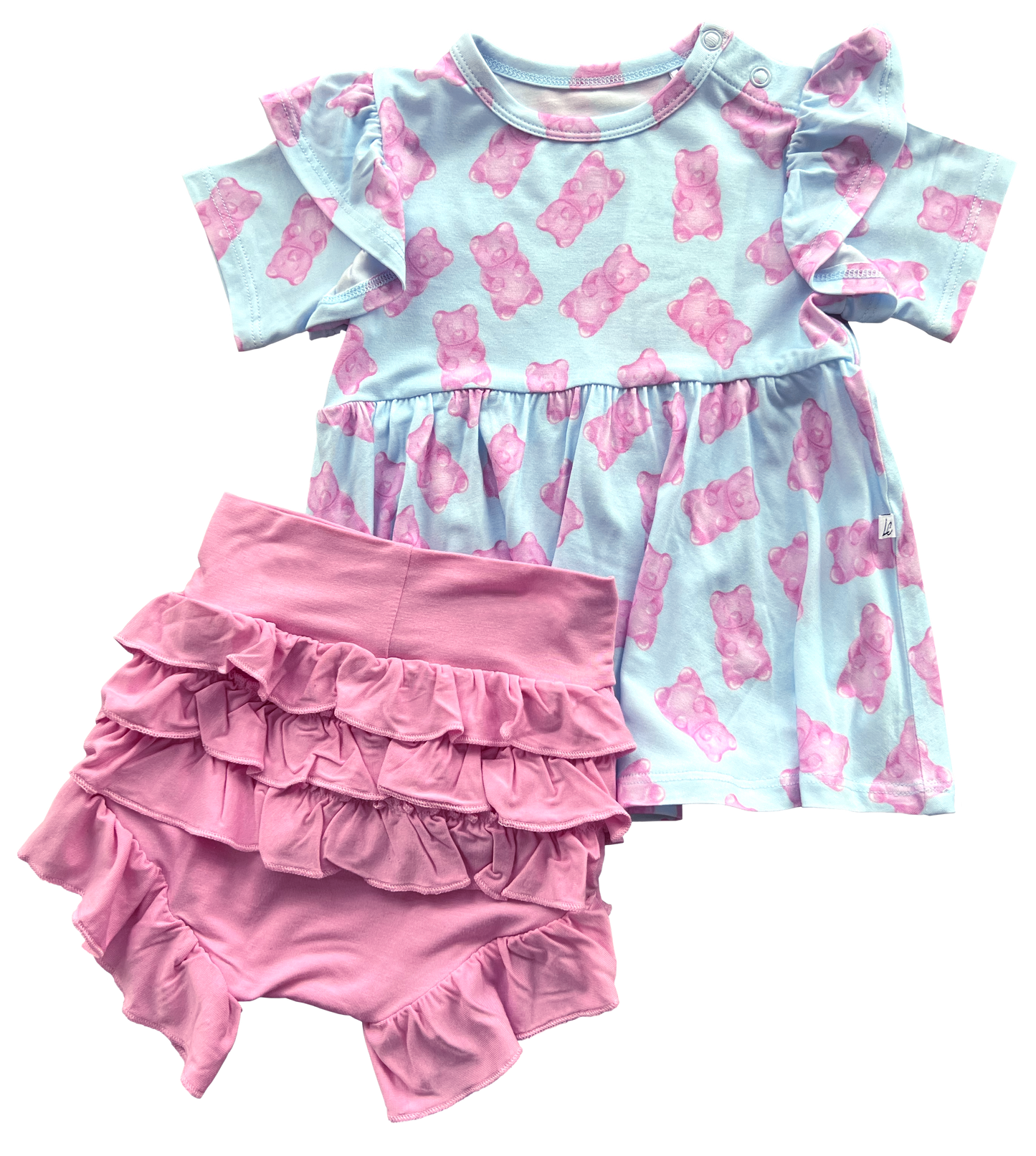 Addison Bamboo Peplum + Bummie Set