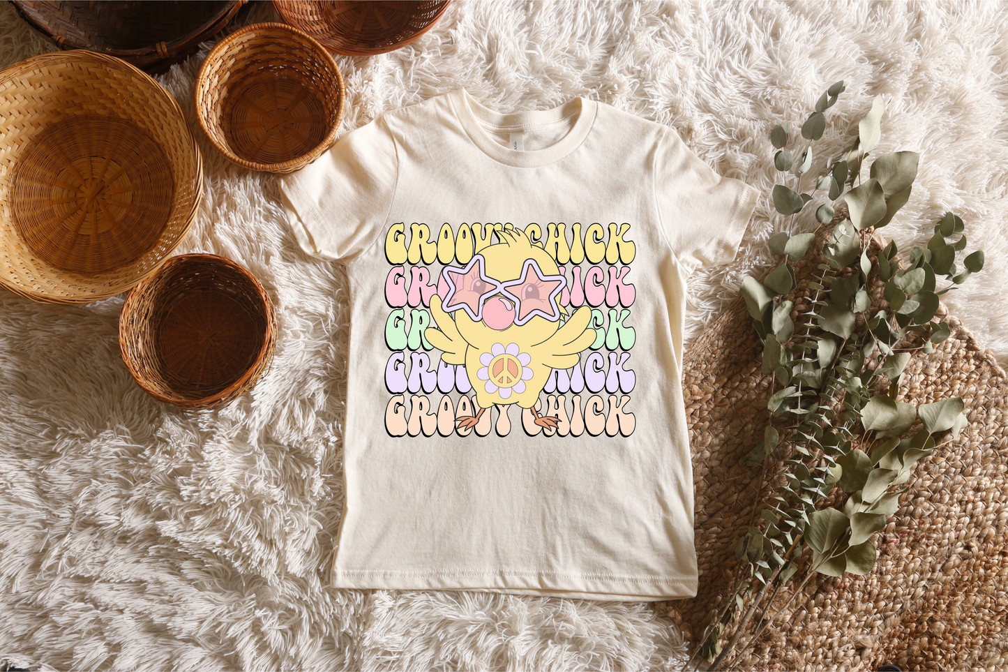 Groovy Chick Kids Tee