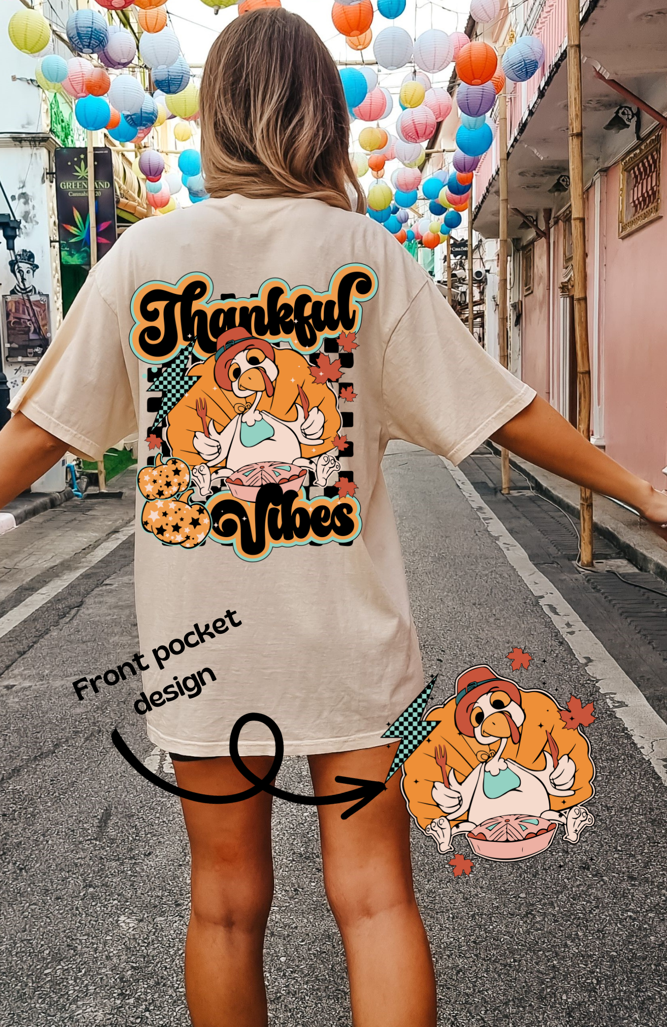 Thankful Vibes Kids Tee