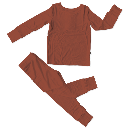 Clay Bamboo 2-Piece Long Sleeve Set