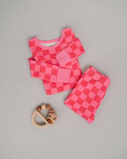 Taffy Checkers 2-Piece Pajama Set