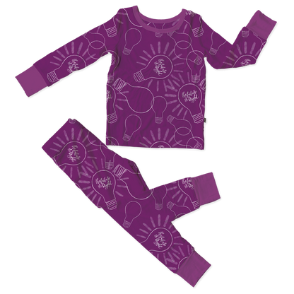 Dylan Purple Bamboo 2-Piece Long Sleeve Set