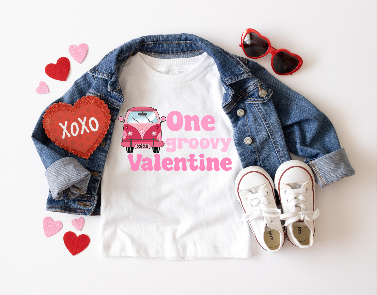 One Groovy Valentine Kids Tee