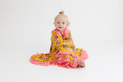 Brinley Bamboo Ruffle Toddler Blanket