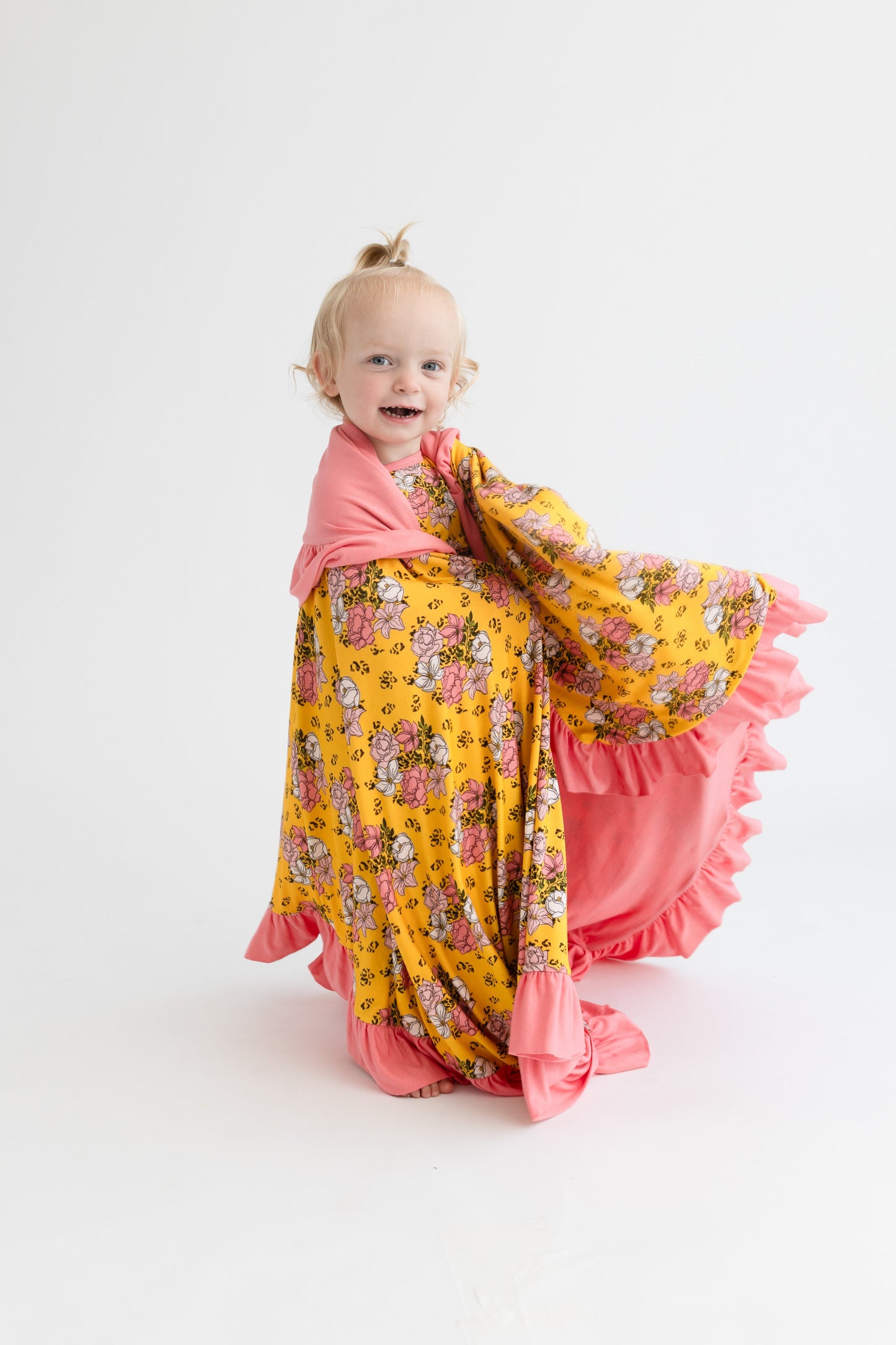 Brinley Bamboo Ruffle Toddler Blanket