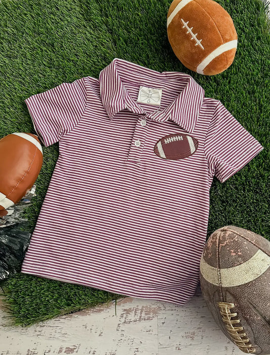 Boys Embroidered Football Top