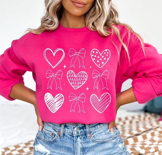 Simple Bow Heart (adult) Tee