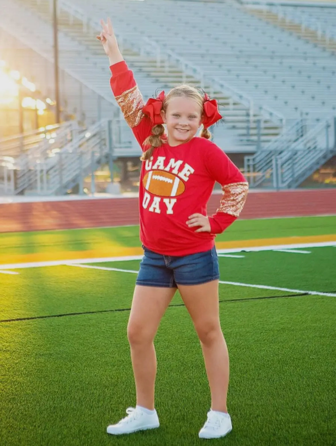 Sequin Game Day Top