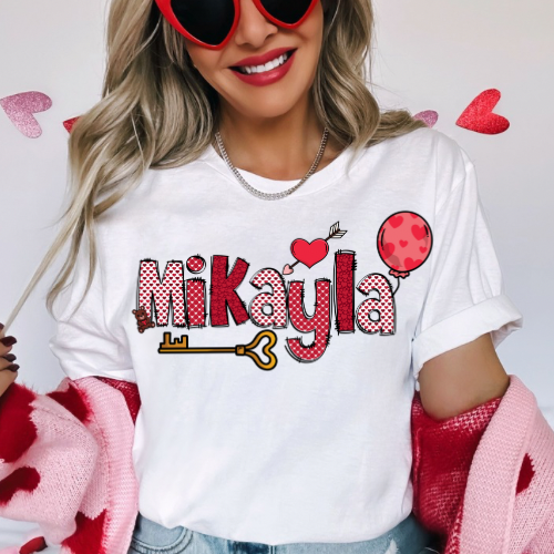 Personalized VDay Name (adult) Tee