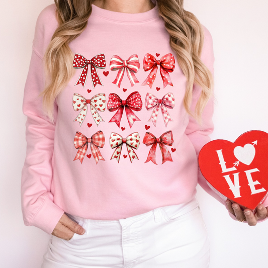 Bow Collage Heart Kids Tee