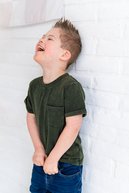 Lindworm Stonewash Kids Pocket Tee