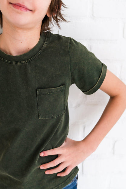 Lindworm Stonewash Kids Pocket Tee