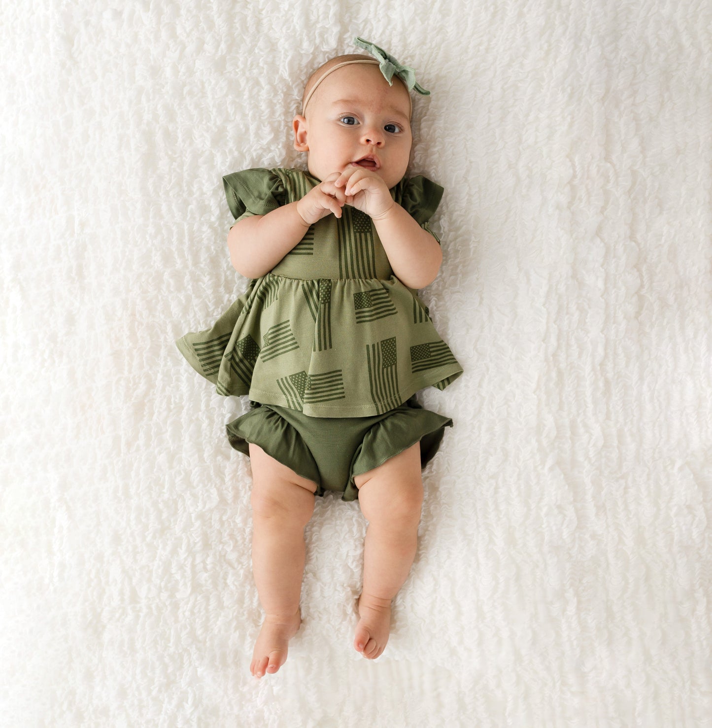 Kolton Bamboo Peplum + Bummie Set