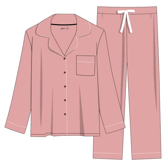 Mauve Bamboo Women's Luxe Lounge Set