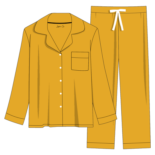 Mustard Bamboo Women's Luxe Lounge Set