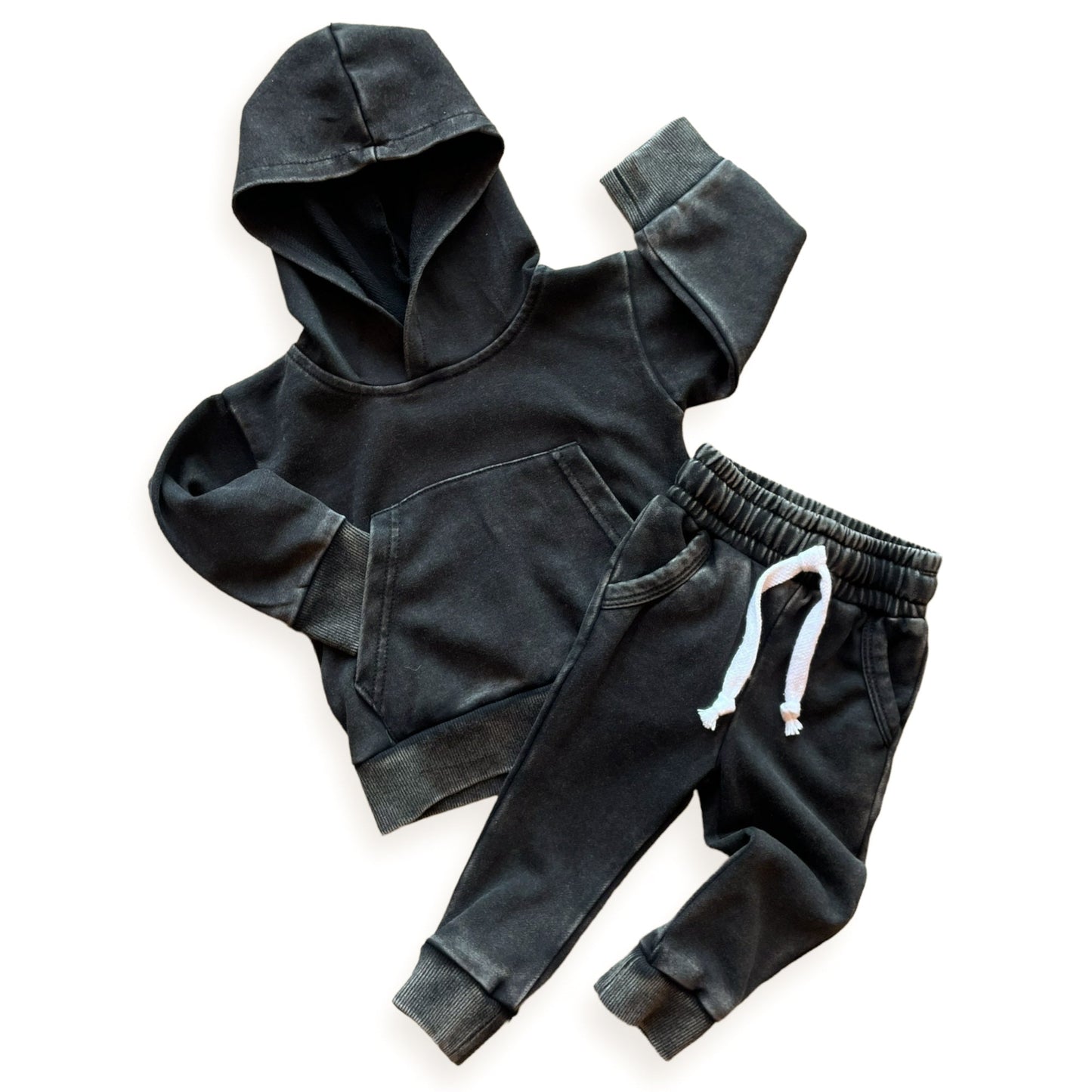 Onyx Stonewash Kids Hoodie