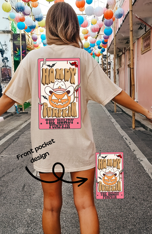 The Howdy Pumpkin Adult Tee