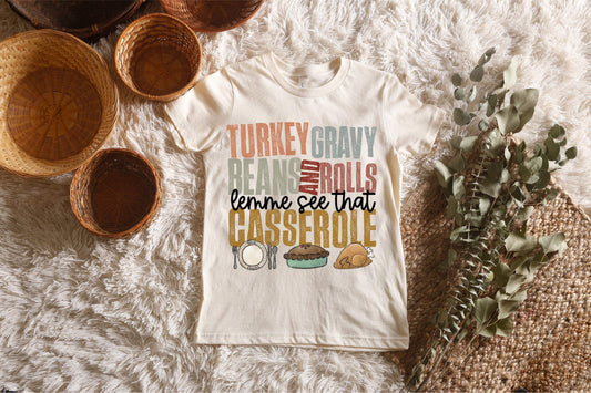 Turkey Bean Casserole Adult Tee