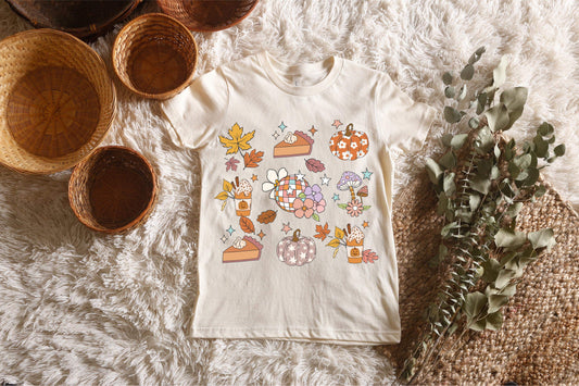 Pumpkin Pie Collage Kids Tee