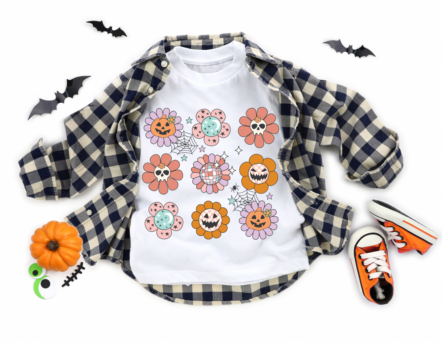 Halloween Flowers Kids Tee