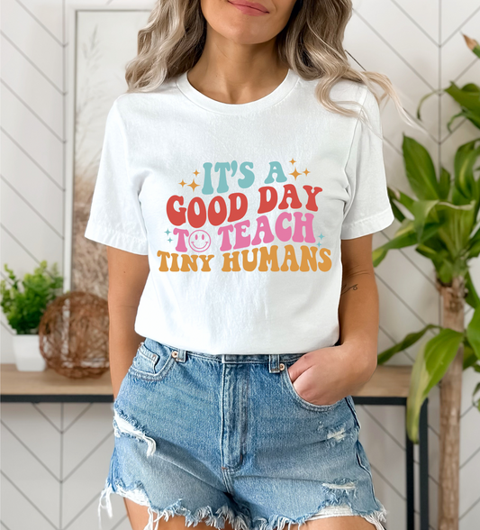 It’s A Good Day to Teach Tiny Humans Adult Tee