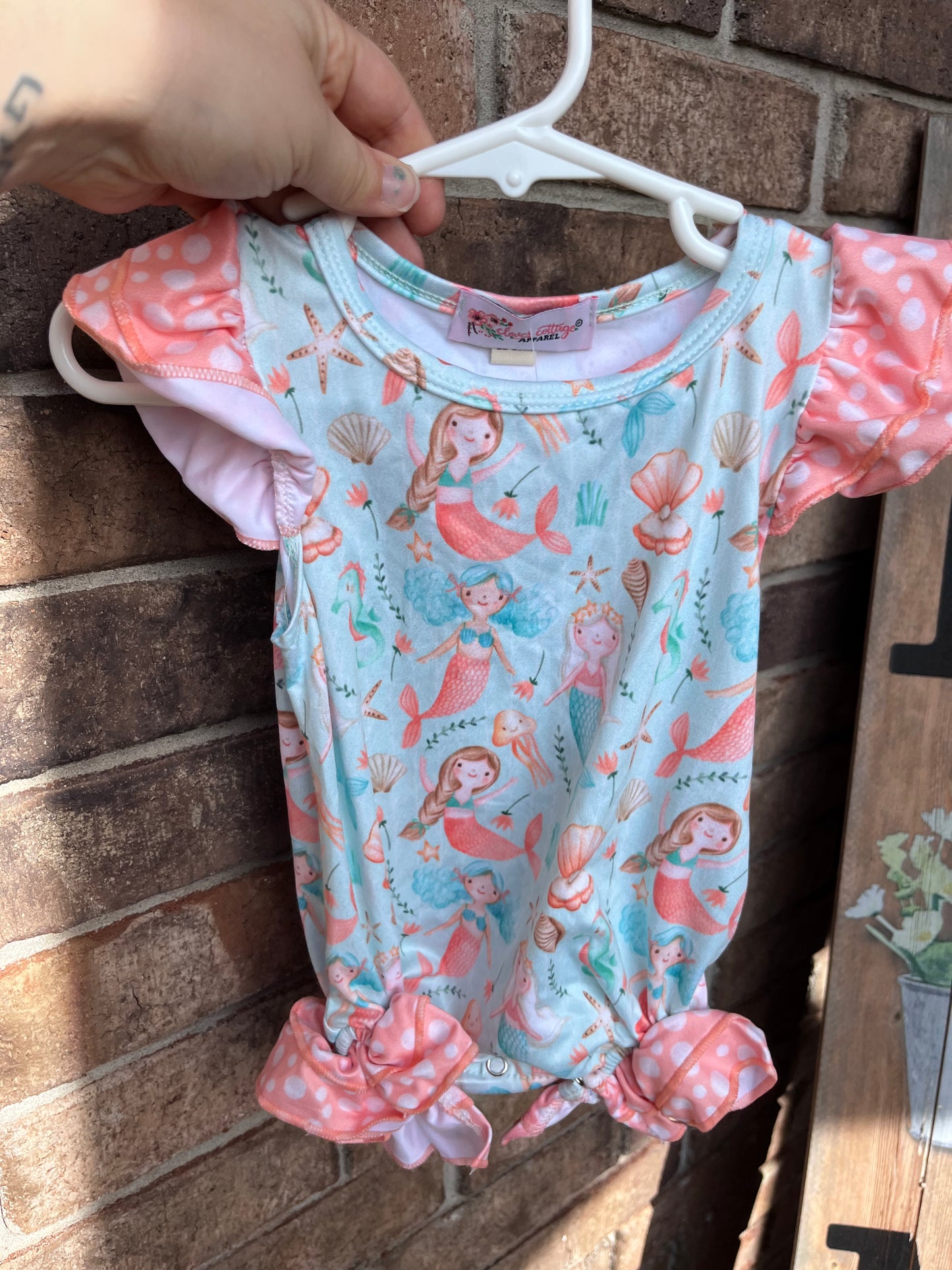 Mermaid Onesie Size 12/18m