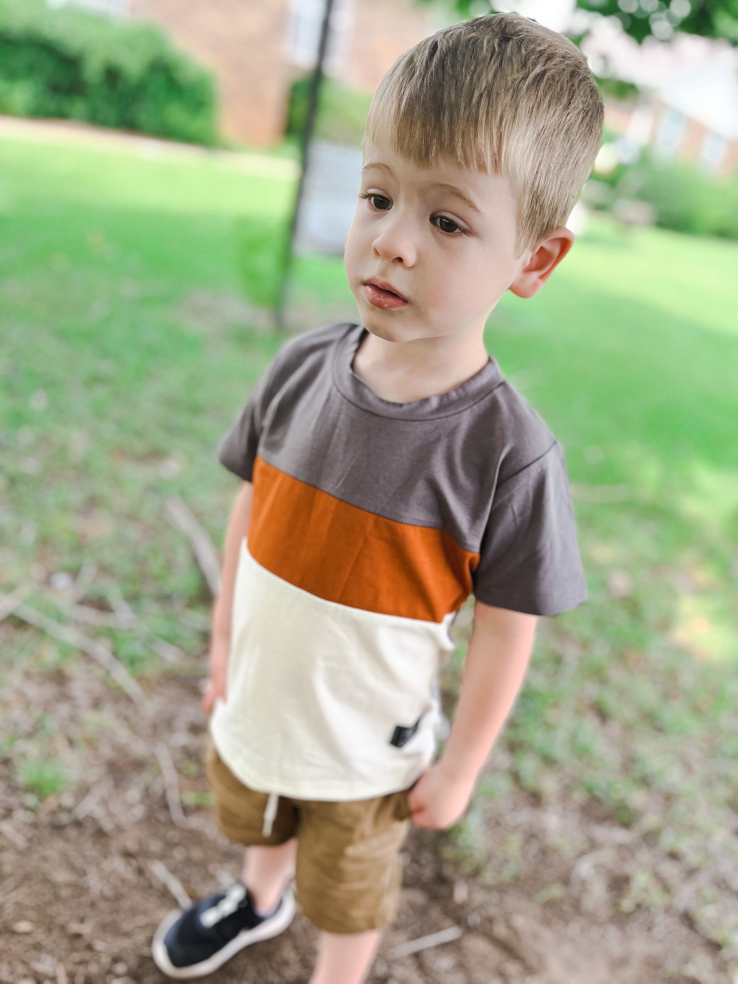 Boys Color Block Tee