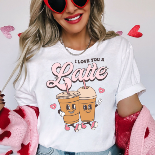 I Love You A Latte Kids Tee