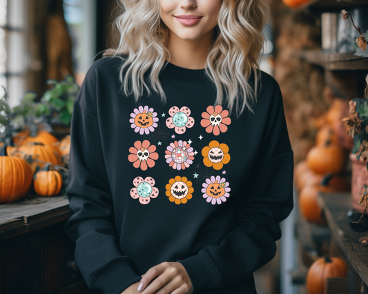 Spooky Flowers Adult Tee