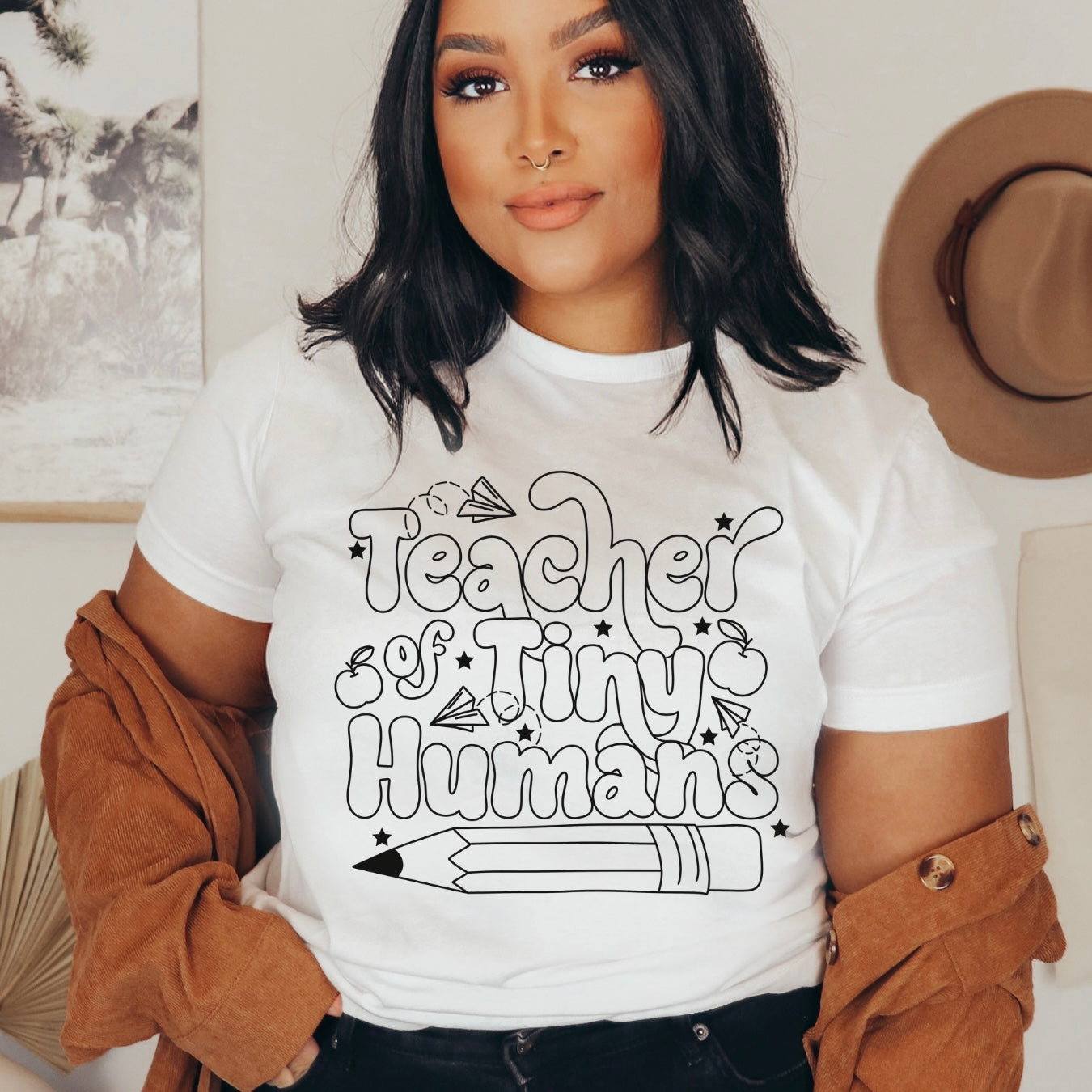 Teacher of Tiny Humans (adult) Tee