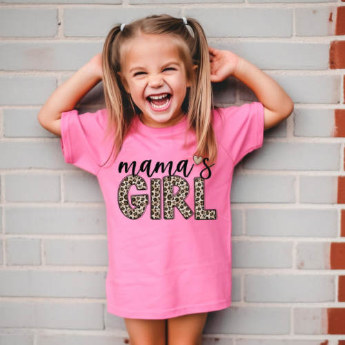 Mama’s Girl Leopard Kids Tee