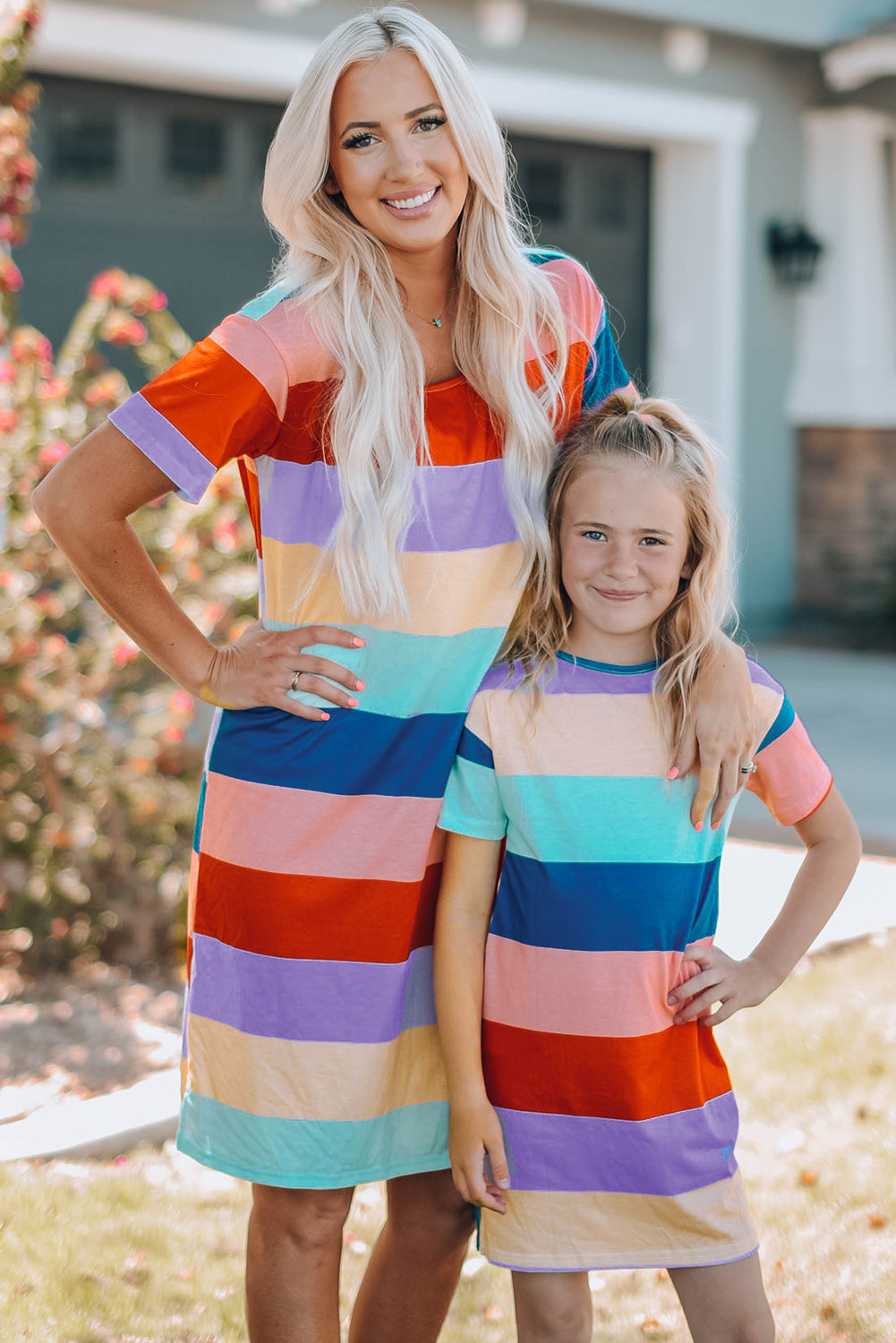 Girls Color Block Side Slit Mini Dress Scott E Gray Children's Boutique Girls Color Block Side Slit Mini Dress Scott E Gray Children's Boutique