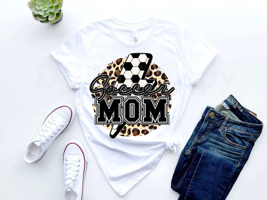 Lightning Bolt Soccer Mom Tee