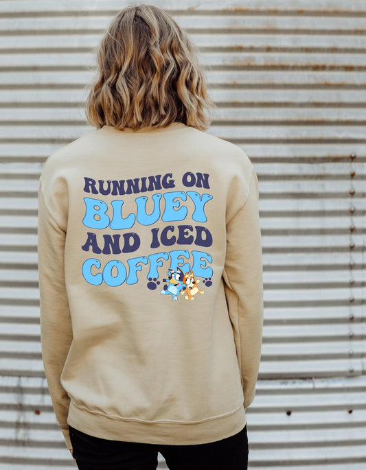 Running On Blue & Iced Coffee (adult) Tee