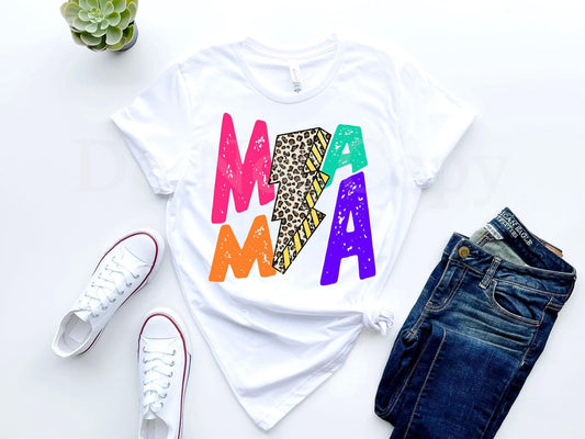 Lightning Bolt Mama (adult) Tee